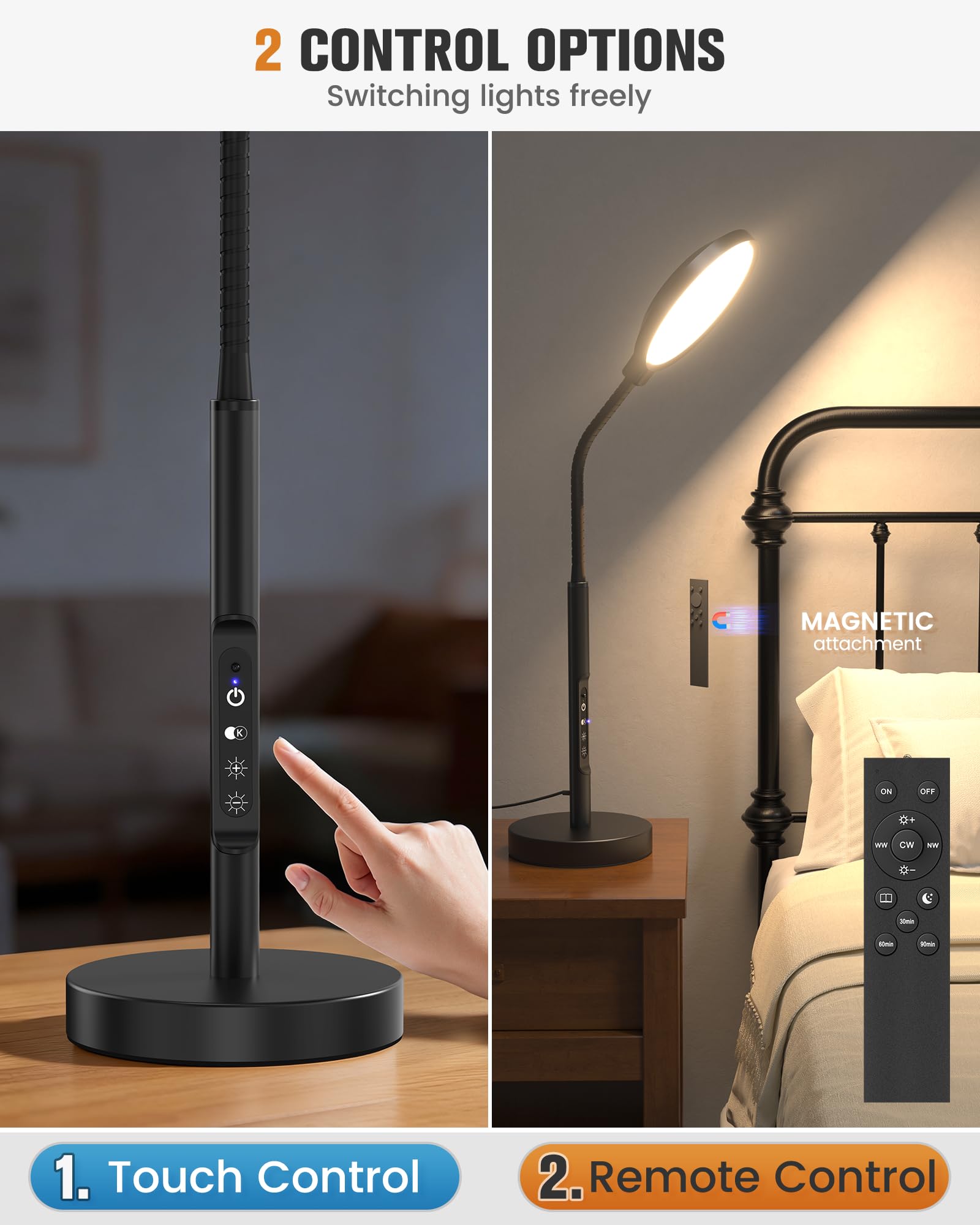 VOLISUN Lámpara terapia cuello articulado 360 para dirigir la luz.