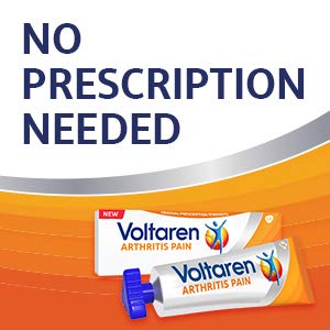 Voltaren Pain Gel Pack: vista cercana al embalaje y tamaños