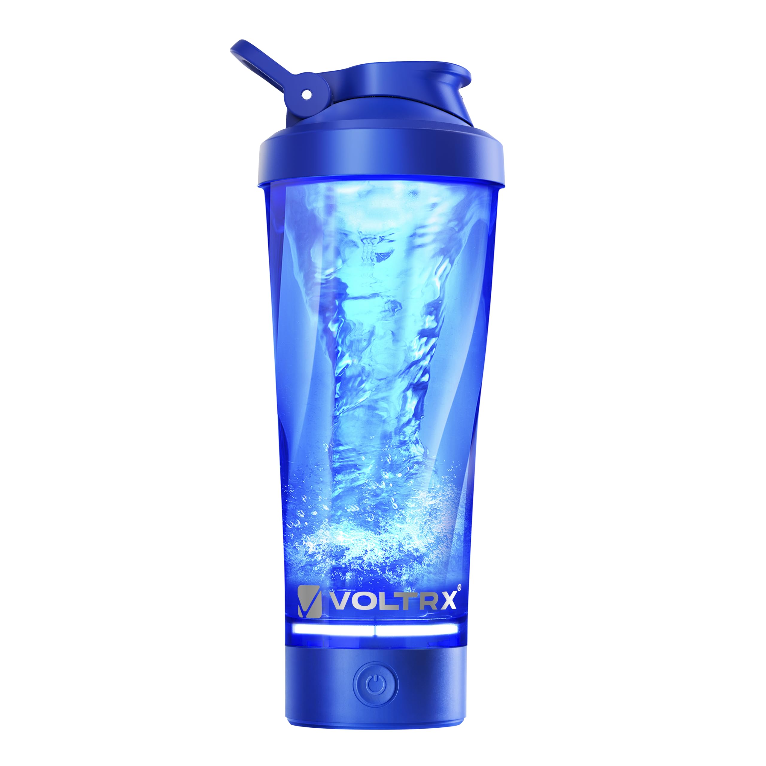 VOLTRX VortexBoost: botella en acción para mezclas suaves durante el entrenamiento