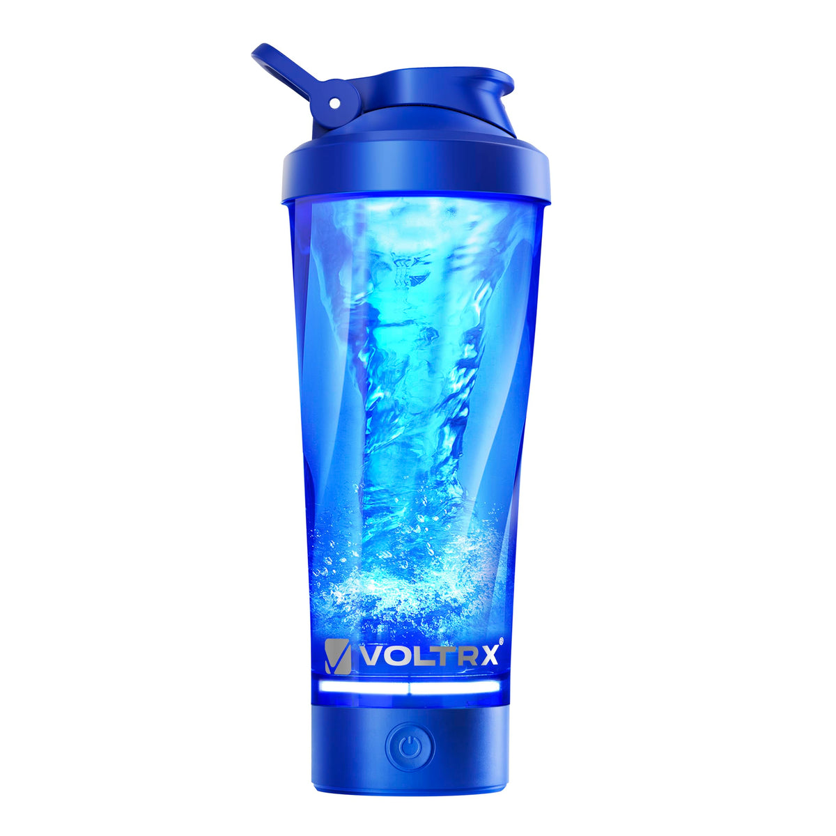 VOLTRX VortexBoost: botella en acción para mezclas suaves durante el entrenamiento