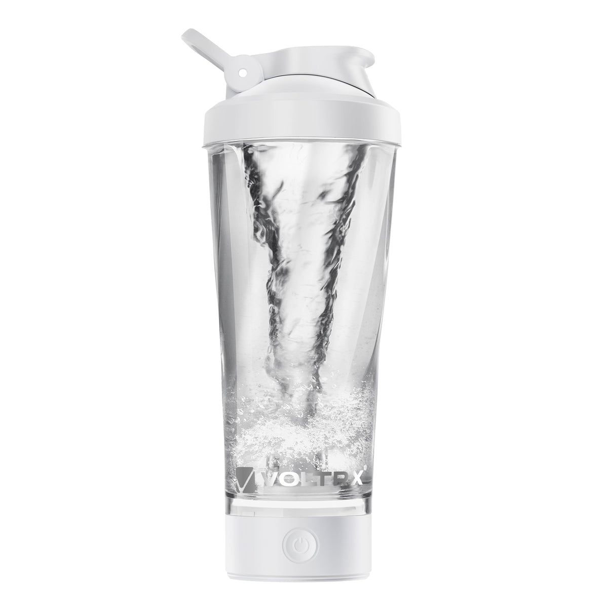 VOLTRX VortexBoost: botella-mezcladora 24oz para batidos suaves y sin grumos.