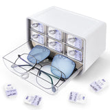 VORDRASSIL P-100 caja de lentes diarias en gris, gran capacidad para 100 lentes