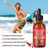 Gotas Vortexonix pimienta cayena ingredientes clave para bienestar diario