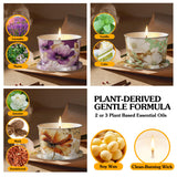 Vortixx 3pack velas aromaterapia vainilla en lata, toque reconfortante para ambiente.
