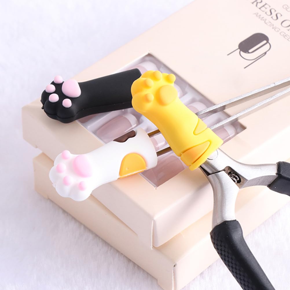 Diseño tricolor de patitas de gato en protector VOSAREA para estilo.