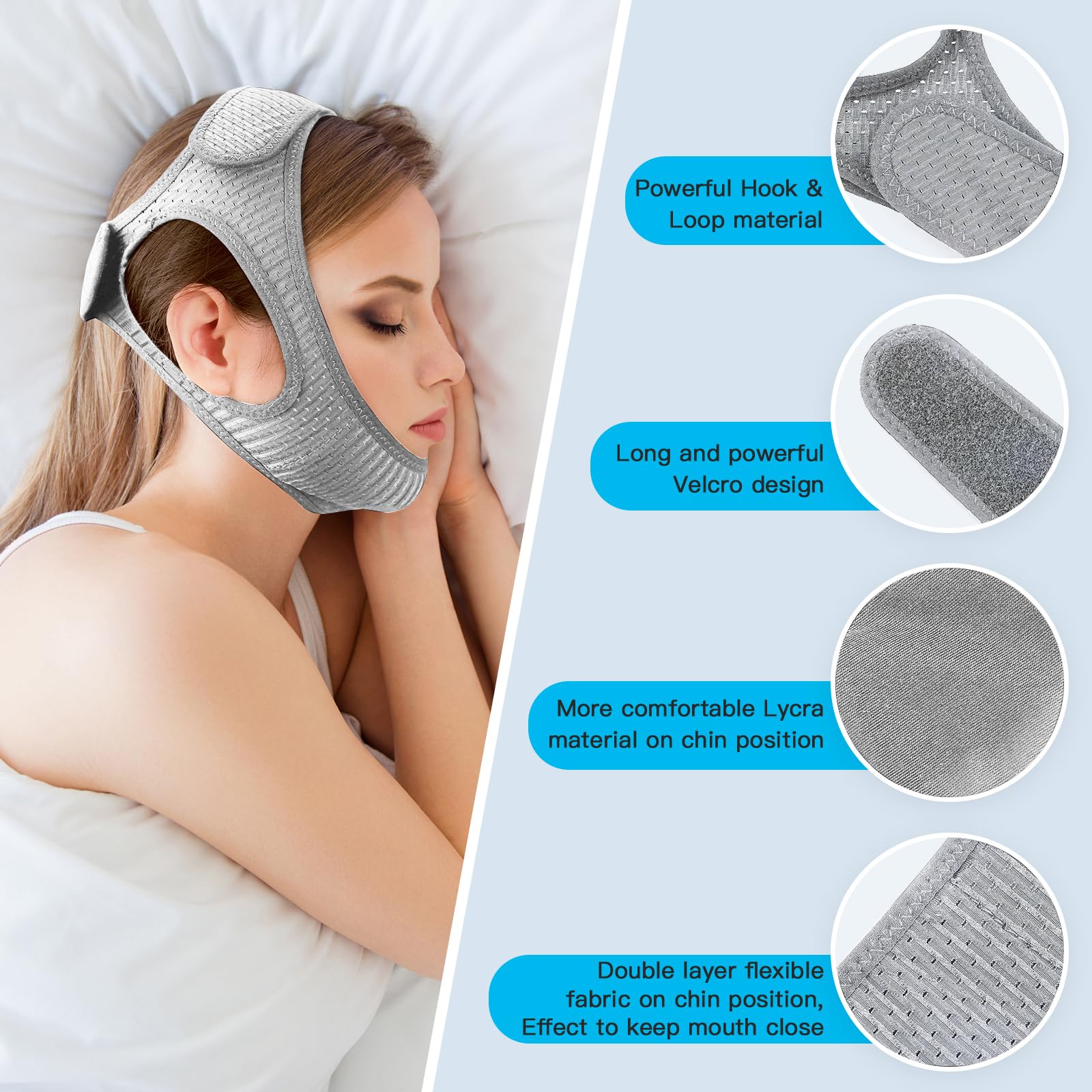 Material suave y transpirable de Vosaro para uso nocturno cómodo