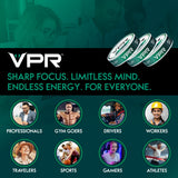 VPR Energy: absorción rápida a través de la encía para uso en movimiento.