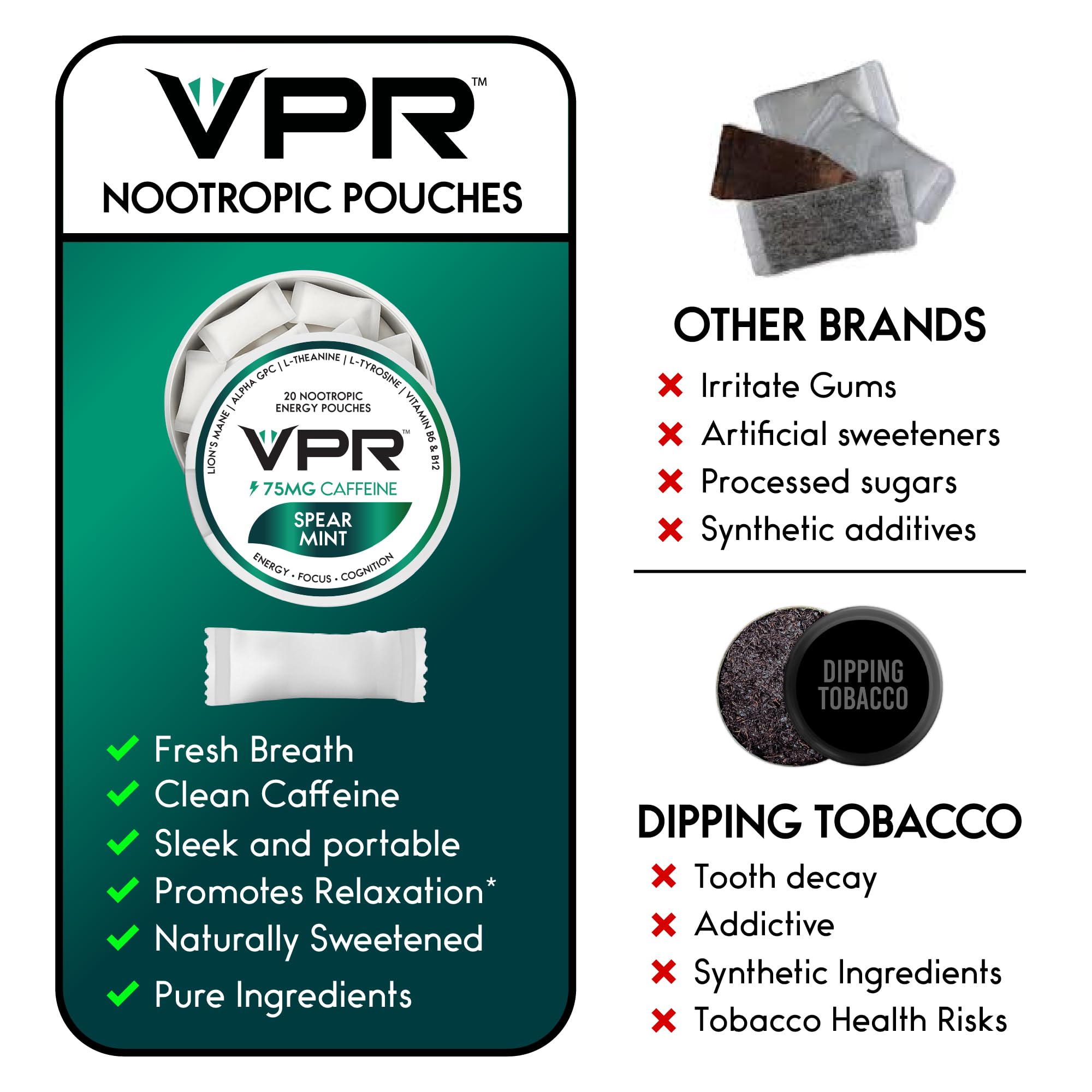 VPR Energy: uso discreto en oficina para mantener la atención durante reuniones.