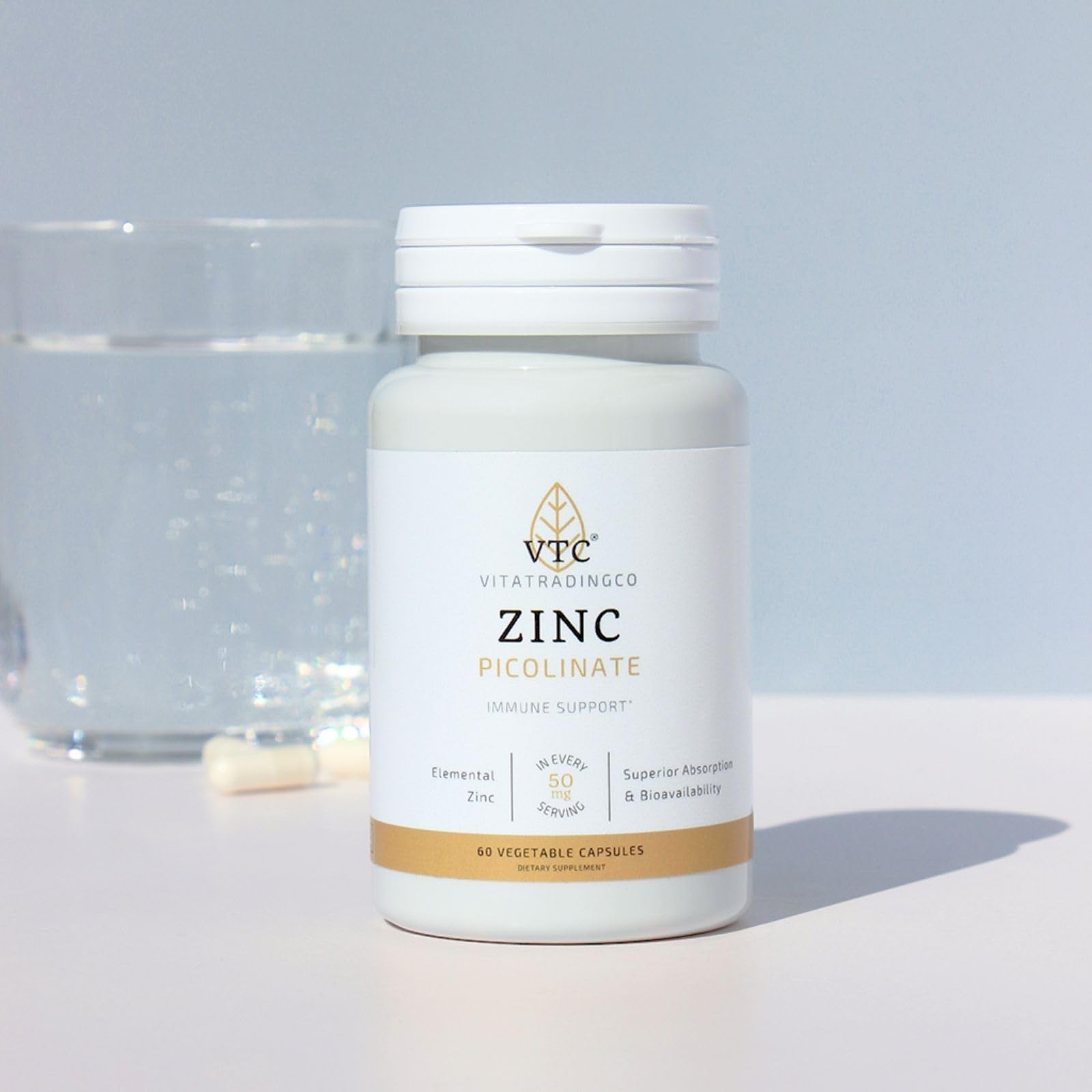 Cuidado de la piel con Zinc Picolinato para una apariencia equilibrada.