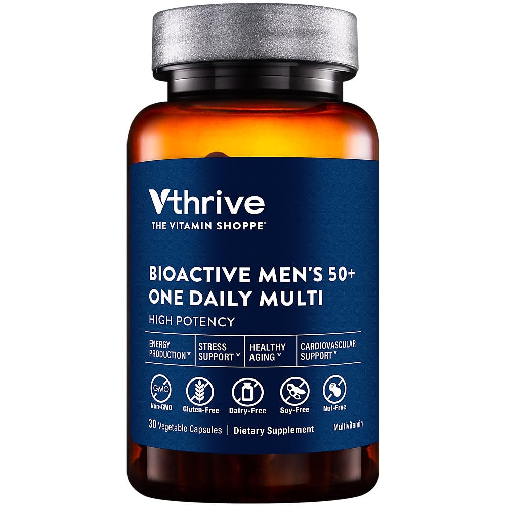 Vthrive botella de multivitamínico con energía sostenida para días activos.