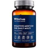 Vthrive botella de multivitamínico con energía sostenida para días activos.