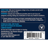 Medidor de Vthrive Magnesium Relax en vaso, dosis diaria fácil de mezclar.