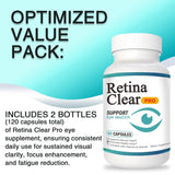 Vunexo Retina Clear Pro dos frascos en mesa para uso prolongado
