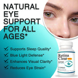 Vunexo Retina Clear Pro ingredientes clave visibles para soporte ocular