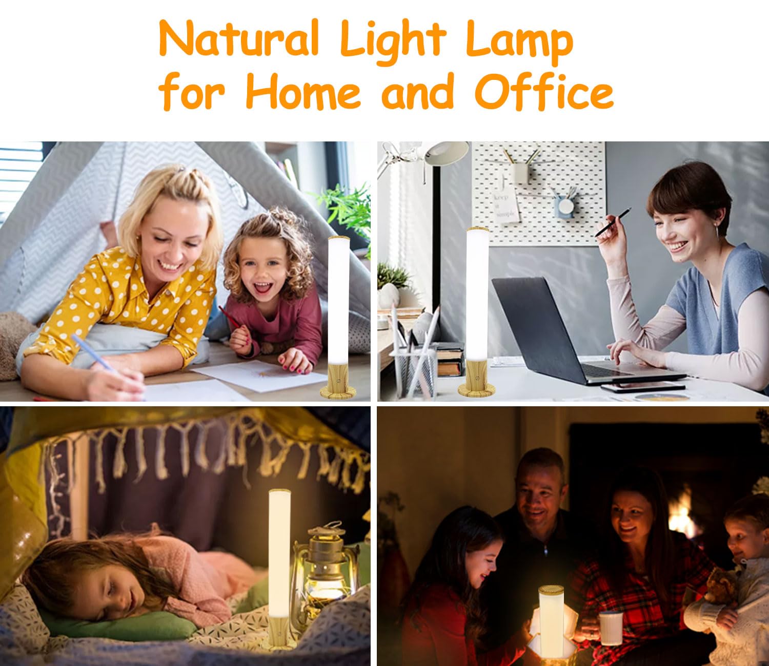 Lámpara VUSIHOO iluminación 360 grados para iluminar toda la habitación.