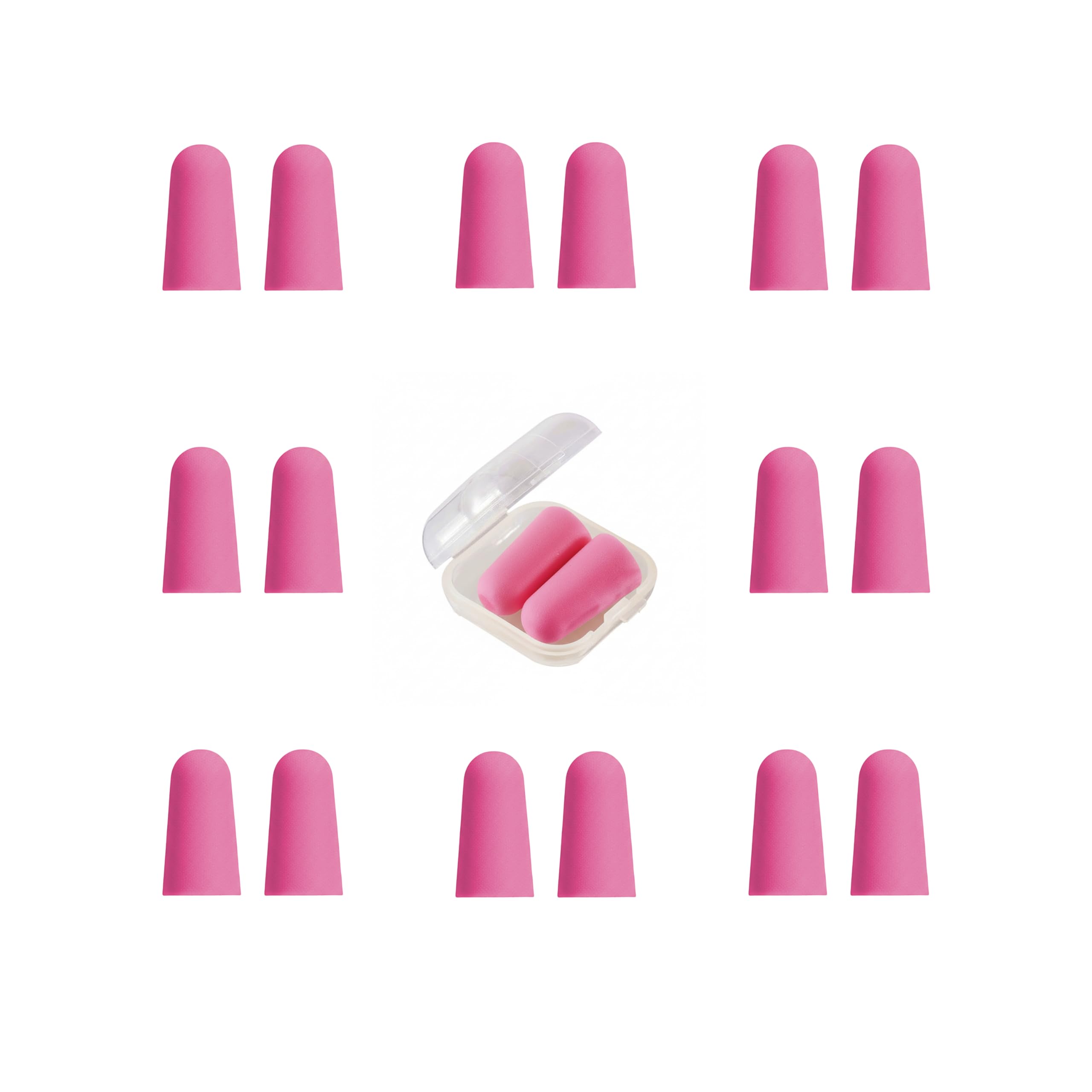 Tapones de oídos VVmotes rosas rojos para dormir, confortables y reducen ruido.