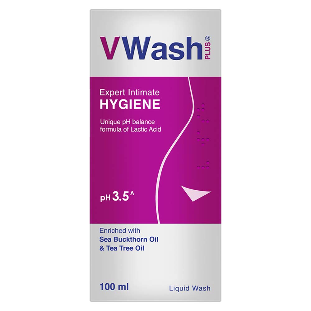 VWash Plus: botella de 100 ml para higiene íntima diaria suave.