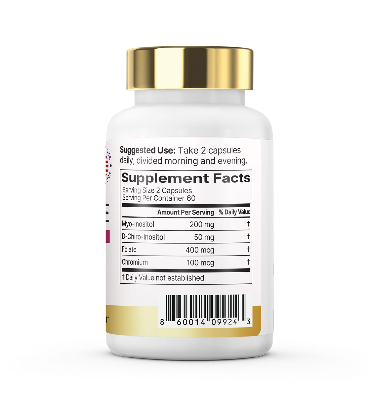VXICDE Myo-Inositol: manos sostienen cápsulas para consumo cómodo.