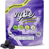 Vybe gomitas nootrópicas sabor arándano en botella para enfoque claro