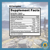 Vykee Nutrition B Complex empaque frontal, diseño limpio y práctico.