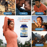 Vykee Nutrition B Complex, código QR y certificaciones para confianza.