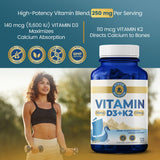 Vykee Nutrition Complejo D3 K2 - envase práctico para dosis diaria cómoda
