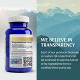 Código QR de trazabilidad para pureza y origen.