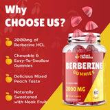 Gomitas de Vylarithonixa Berberina 2000 mg sabor durazno