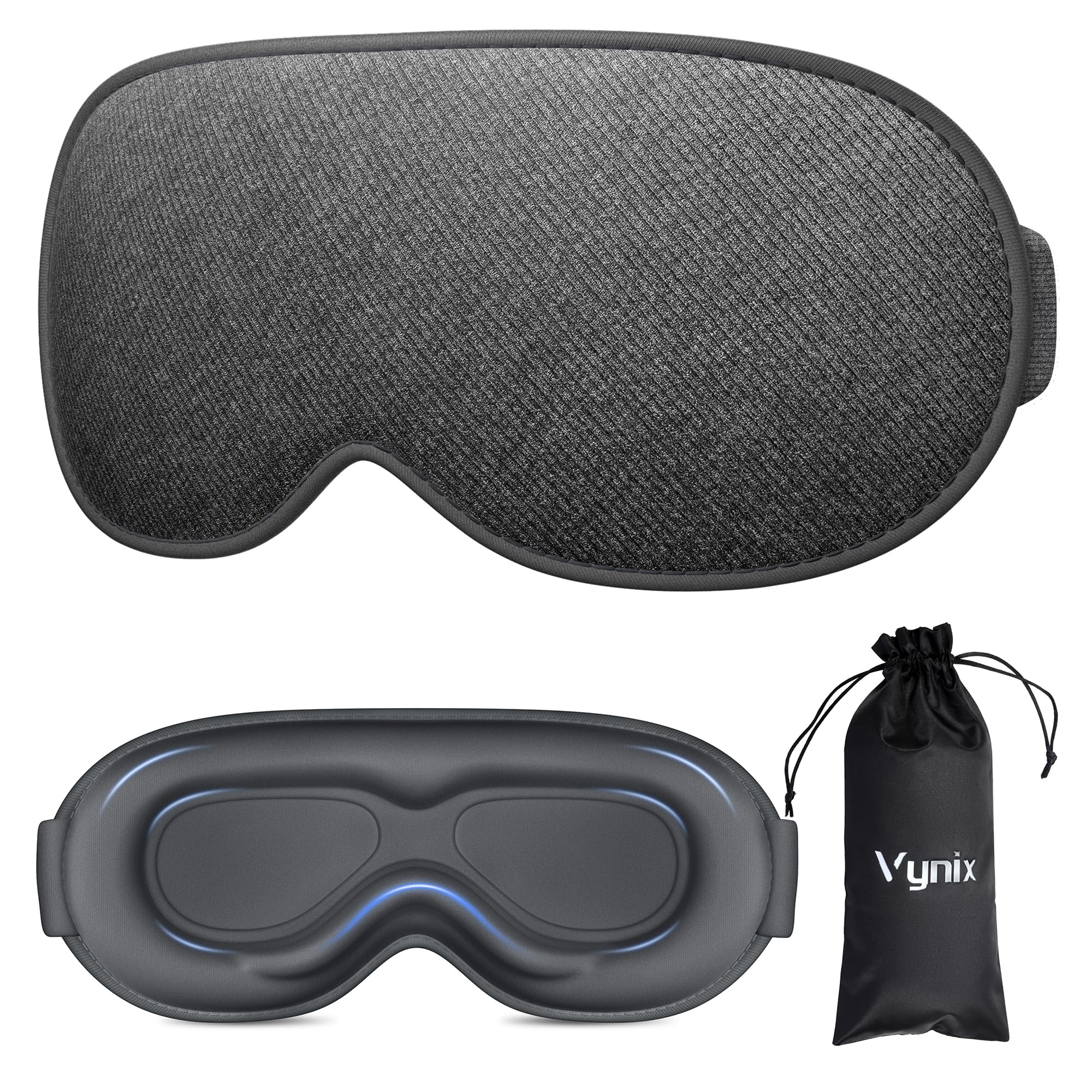 Mascara para dormir Vynix con cupos contorneados bloquea la luz para dormir profundamente