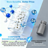 Cofactores D3 K2 Zinc en Vyxion Magnesio Complejo para absorción.