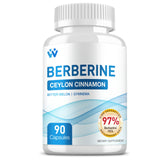 Cápsulas Wachray de berberina con canela de Ceilán para apoyar el metabolismo.