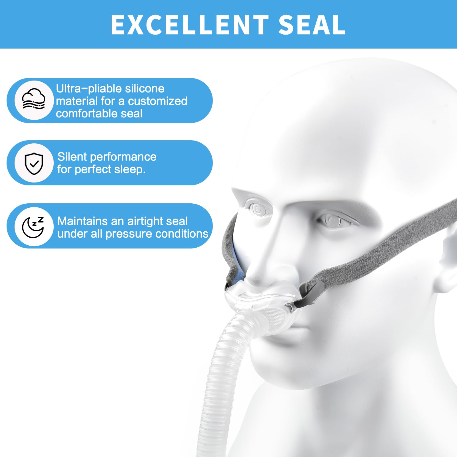 Wagleriz repuesto almohadilla nasal AirFit P10, cambio simple y económico