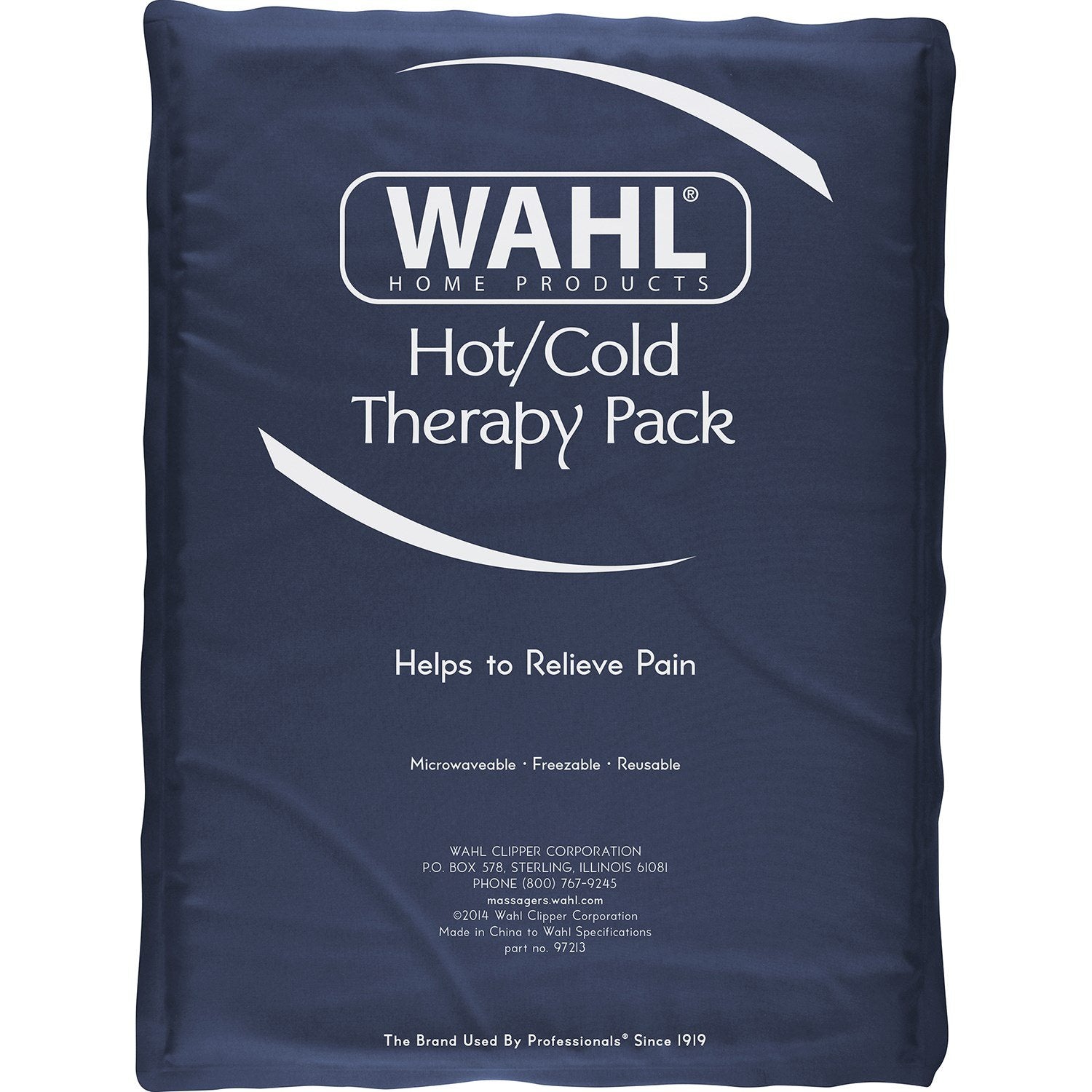 Wahl XL gel reutilizable para terapia, textura gruesa para calor o frío prolongado.