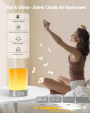 WamGra despertador digital con luz suave para despertar con calma