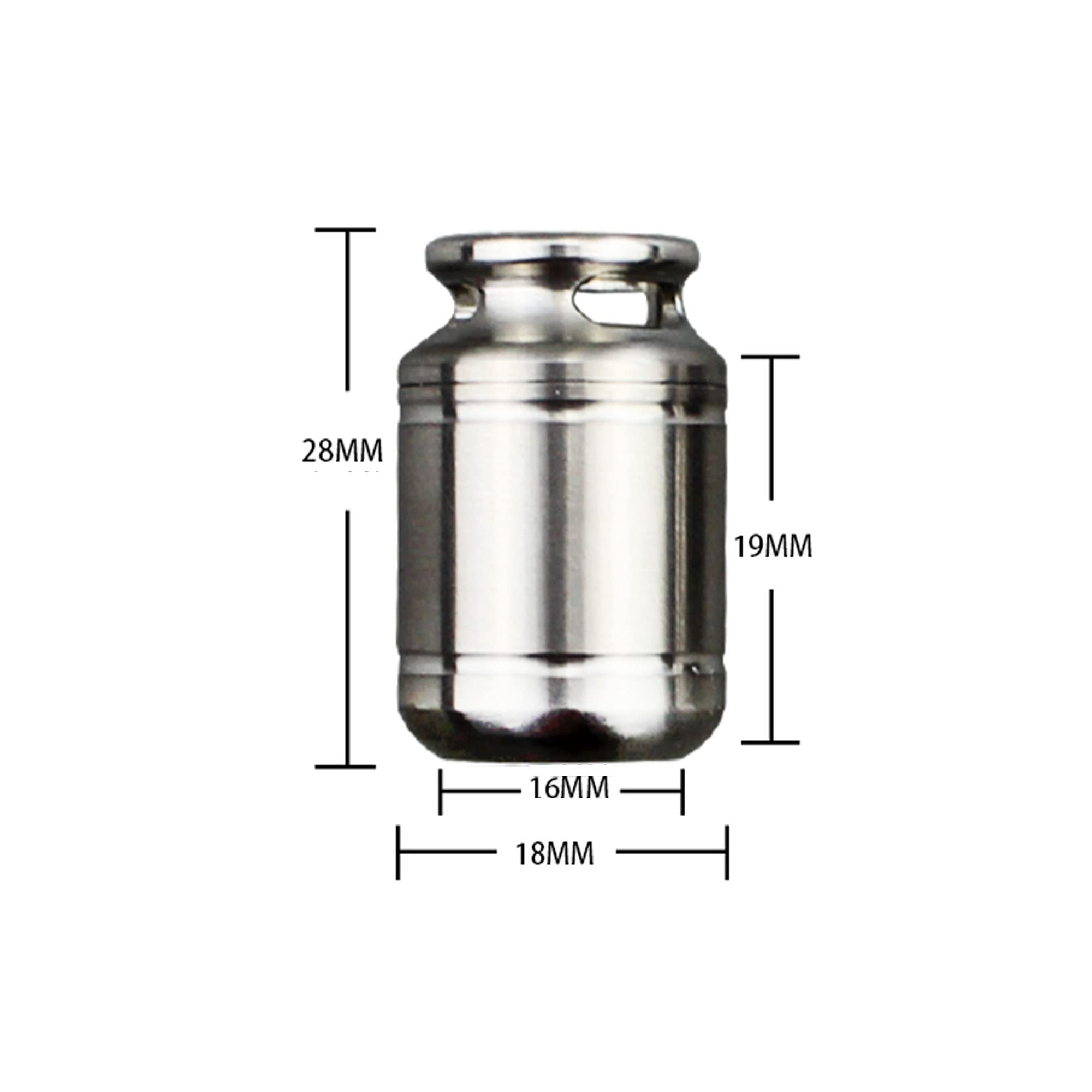 WANERSEN caja-píldoras titanio dimensiones L, almacenamiento protegido para objetos pequeños.
