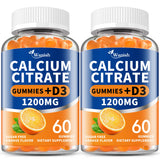 Gominolas Wanish calcio citrato 1200 mg sabor naranja en frasco para uso diario