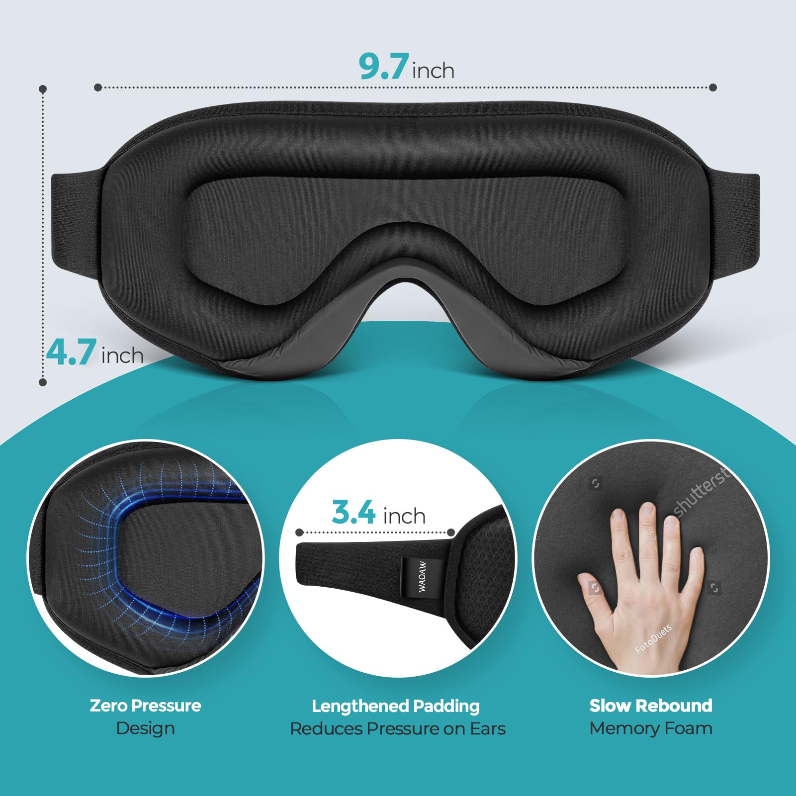 WAOAW accesorios para dormir: estuche y tapones para mayor conveniencia