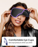WAOAW máscara dormir amplia superficie ocular para mayor comodidad.