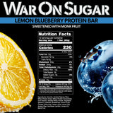 War on Sugar barra proteína limón-arándano, envase 2 para snack saludable