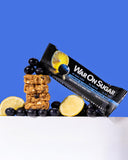 War on Sugar barra proteína limón-arándano, snack práctico en cualquier momento