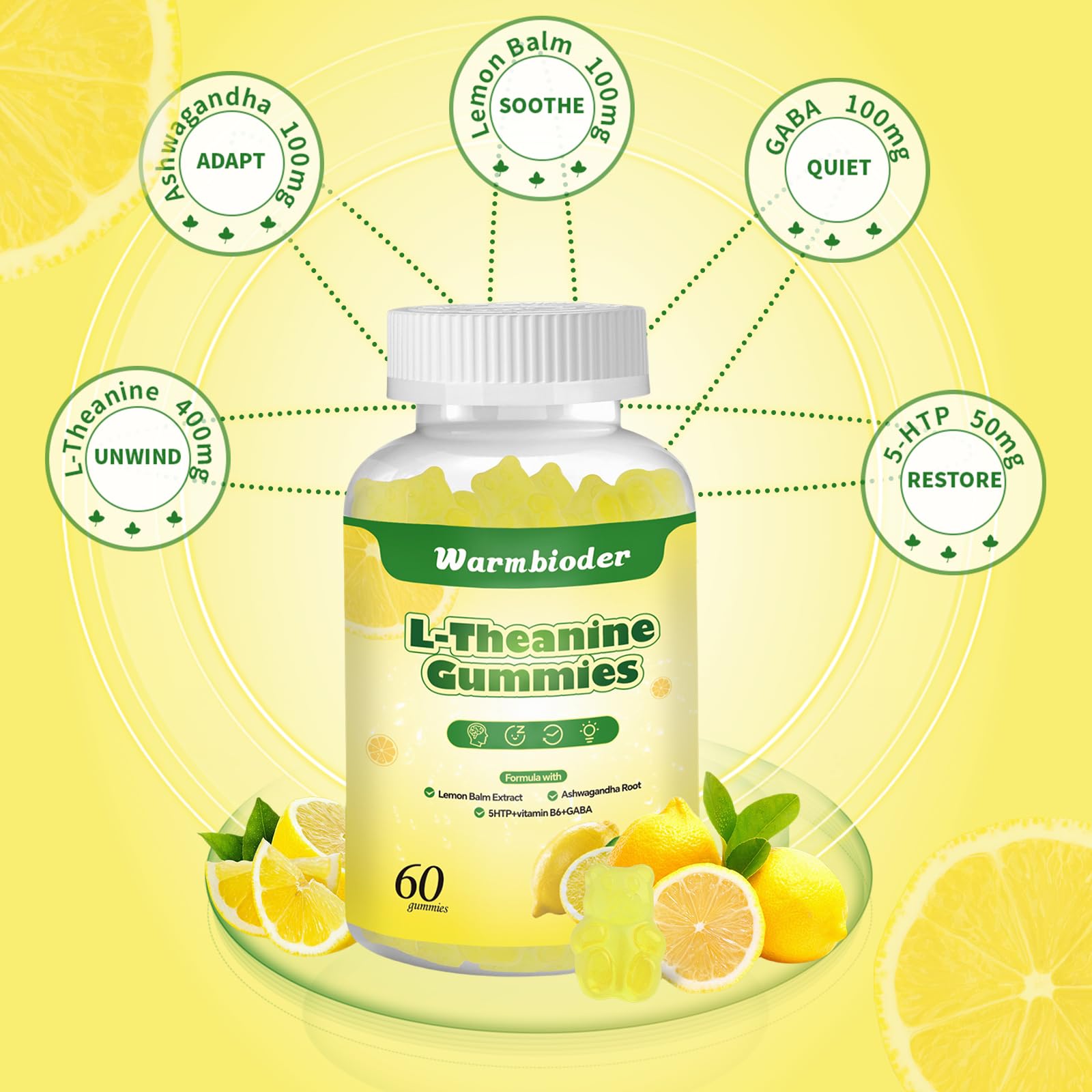 Warmbioder gominolas con textura suave, fácil de masticar.