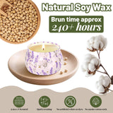 WarmEmbrace caja-regalo velas aroma: empaque floral ideal para regalo.