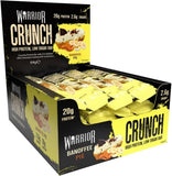 Warrior Crunch barra proteína 20g: energía sostenida para el día.