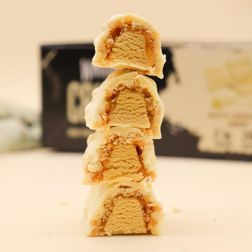 Paquete de 12 Warrior Crunch, snack proteico para la semana.