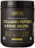 Warrior Strong Wellness polvo colágeno y caldo de hueso sin sabor para batidos.