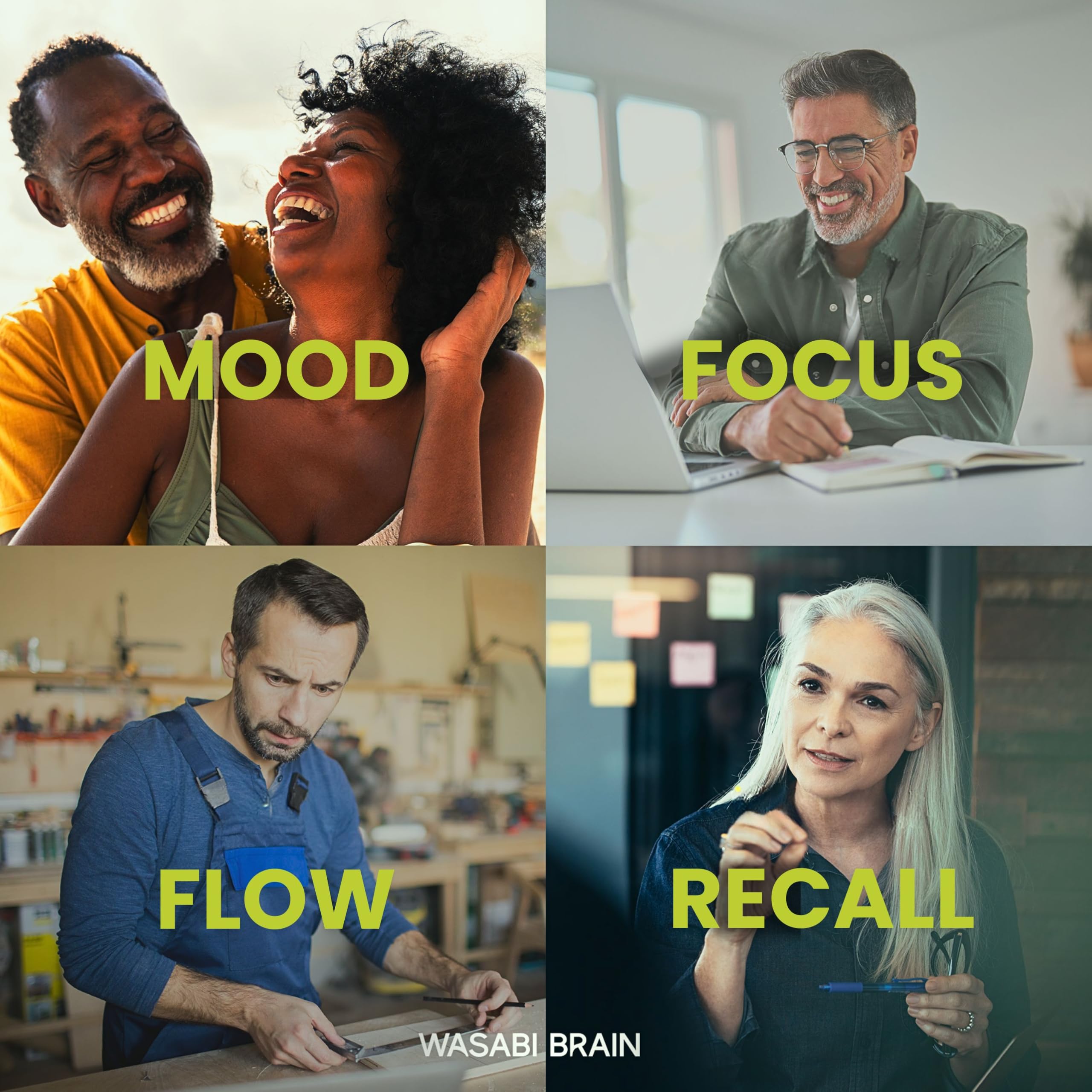 Wasabi Brain Zingserine Cognition, complejo para claridad y enfoque.