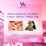 Watch & Sea cabello brillante tras uso constante.