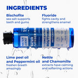 Water DENT enjuague fluorurado concentrado para irrigador bucal, protege esmalte y aliento.