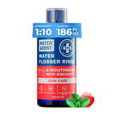 Water DENT enjuague concentrado en botella de 16.9 onzas para irrigador bucal, higiene interdental diaria.