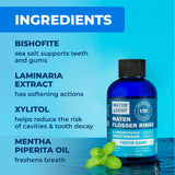 Water DENT, ingredientes clave: bischofite y xilitol para cuidado bucal
